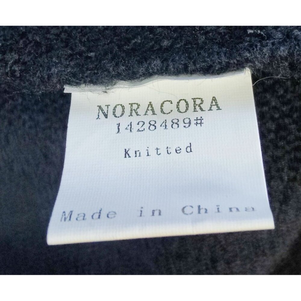 New Noracora Women's Black Knitted Mock Neck Sweater Size L - Picture 7 of 7